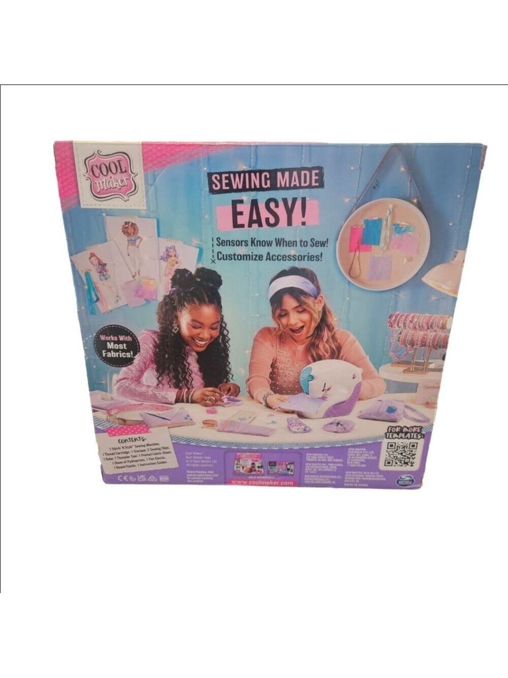 Girls Cool Maker Stitch 'N Style Fashion Studio Learning Toy Pink Purple NIB